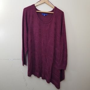 ⭐ Apt. 9 Purple Asymmetrical Tunic Sweater 3X